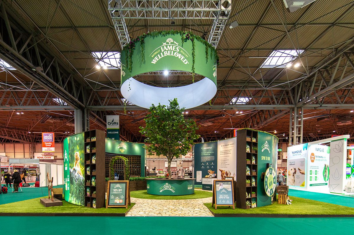 Inchmere Event Design LTD, exhibition design and rig James Wellbeloved Crufts