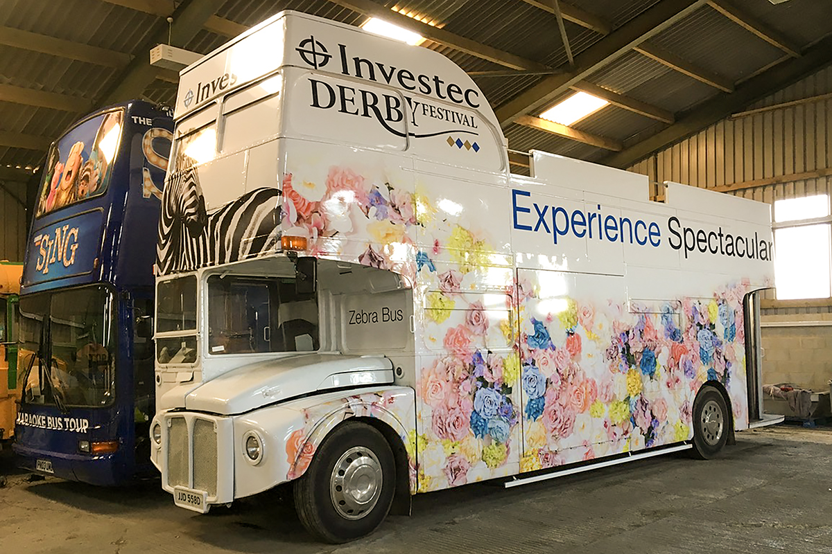 Inchmere Event Design LTD, bus Investec 2 promotional bus hire