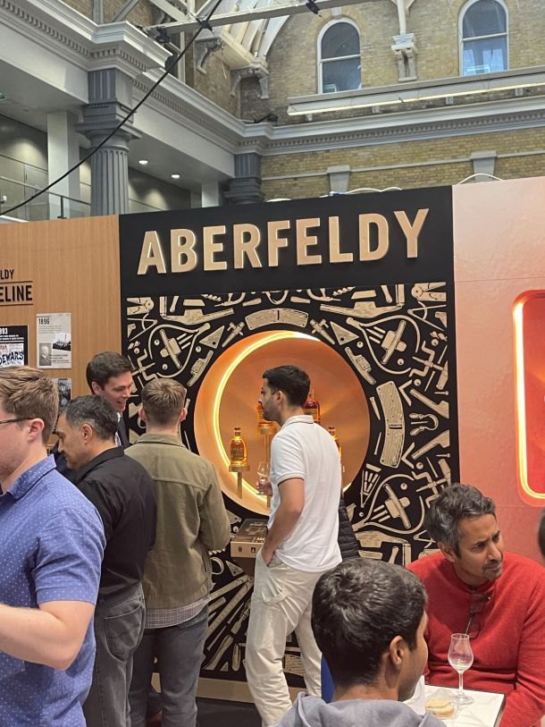Dewars Aberfeldy exhibition stand & build